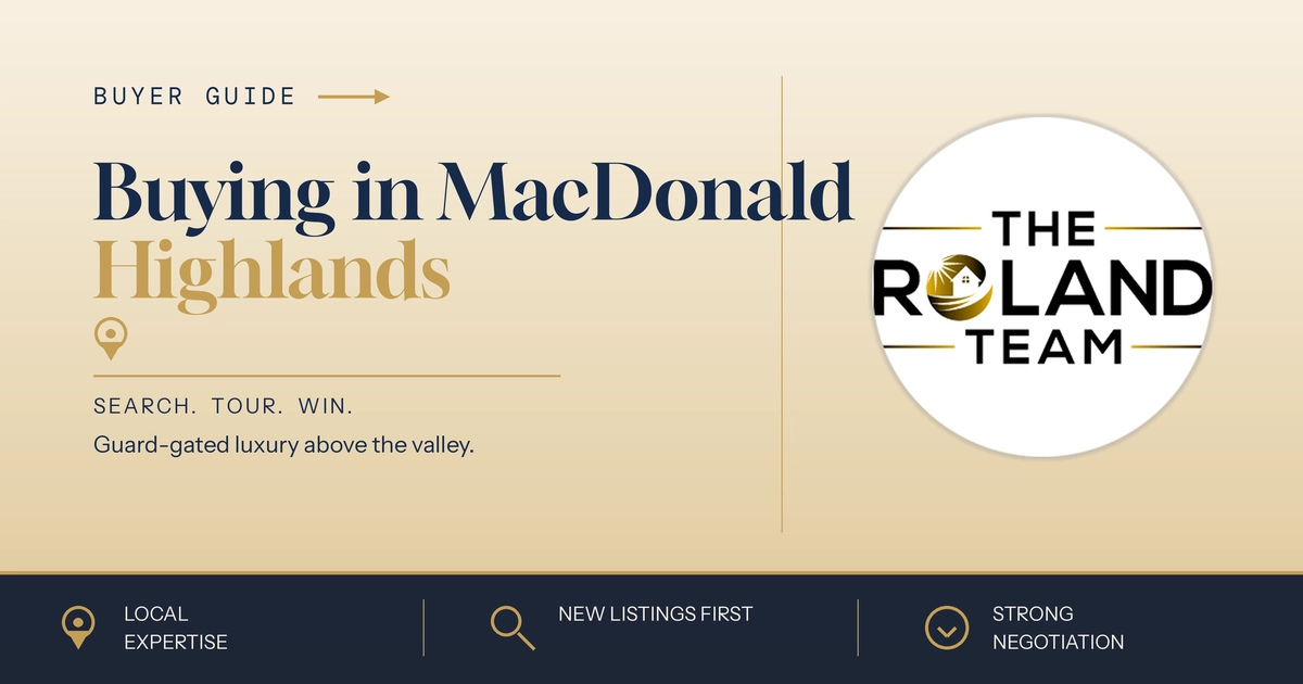 Best Real Estate Team to Buy a House in MacDonald Highlands, NV (2026 Buyer's Guide)