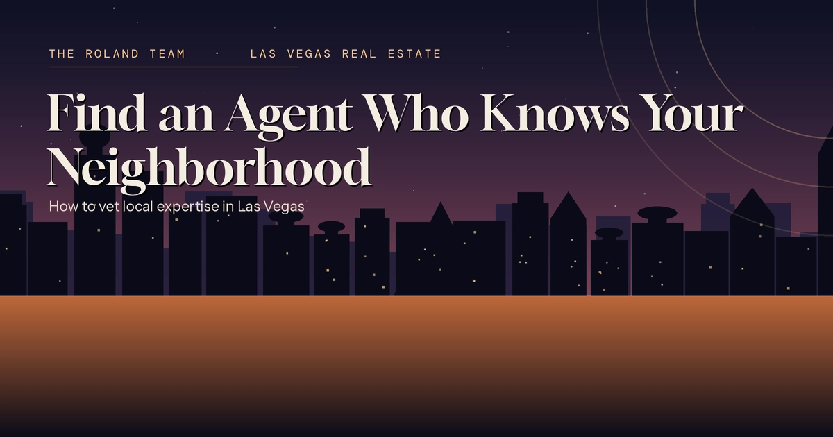 How Do I Find an Agent Who Knows My Neighborhood?