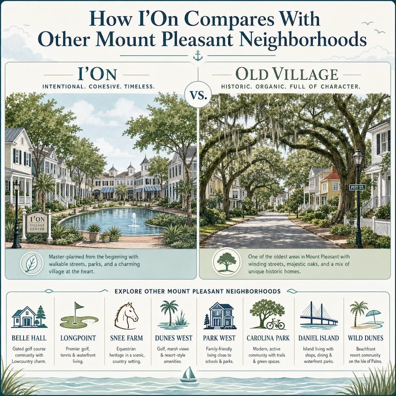 How IOn compares with other mount pleasant neighborhoods