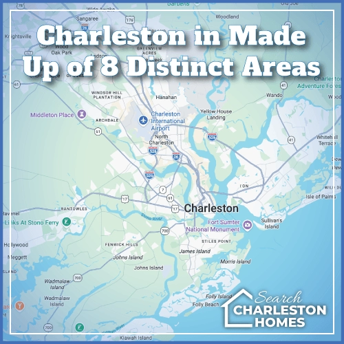 Charleston is made up of 8 distict areas.