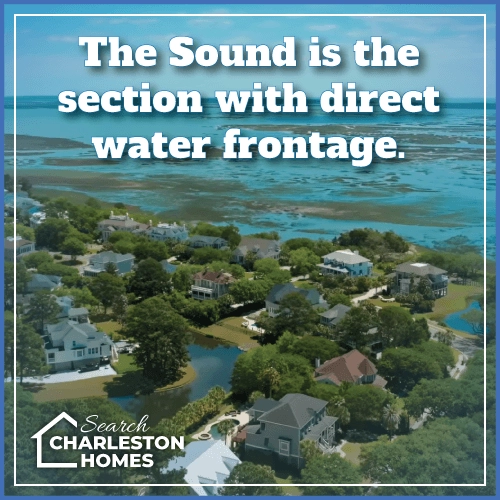 The Sound is the section with direct waterfront usage