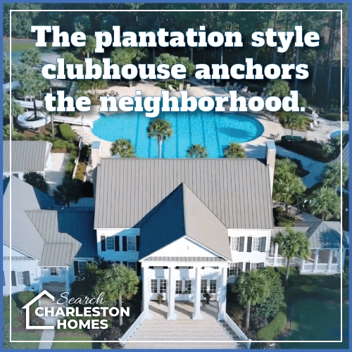 the plantation style clubhouse anchors the community