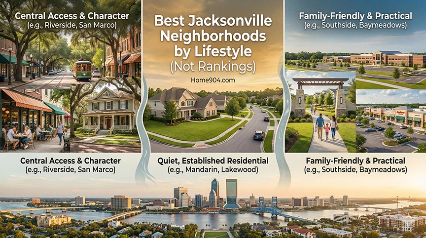 Best Jacksonville Neighborhoods by Lifestyle (Not Rankings)