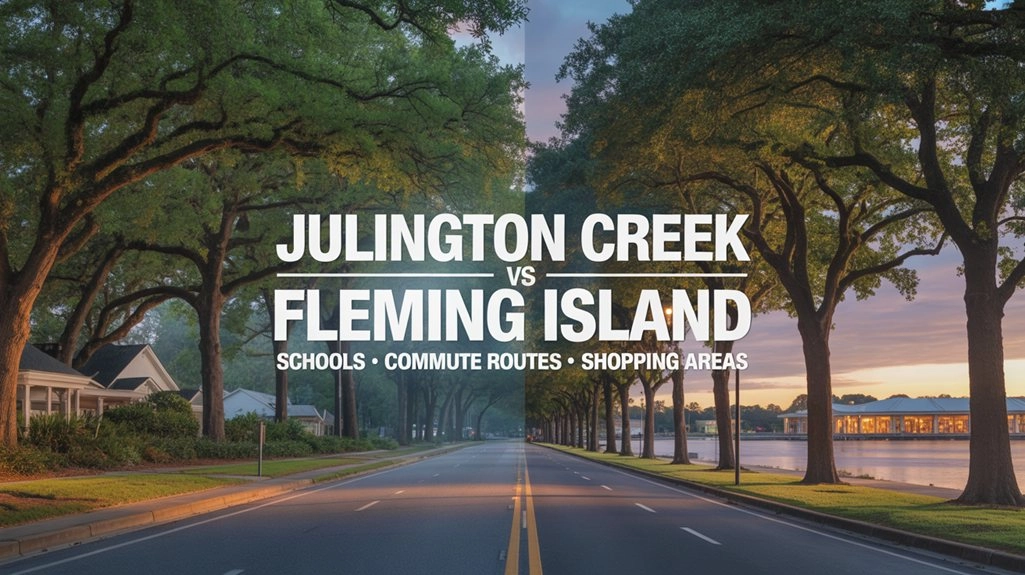 Julington Creek vs Fleming Island: Schools, Commute Routes, and Shopping Areas