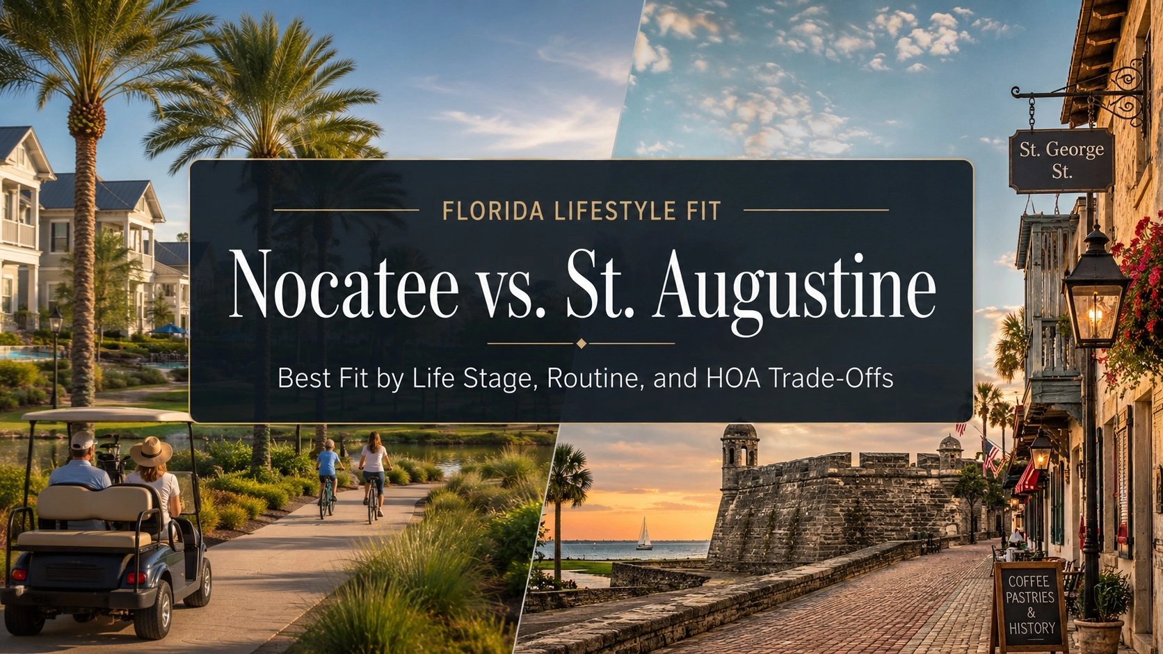 Nocatee vs. St. Augustine Living: Best Fit by Life Stage, Routine, and HOA Trade-Offs