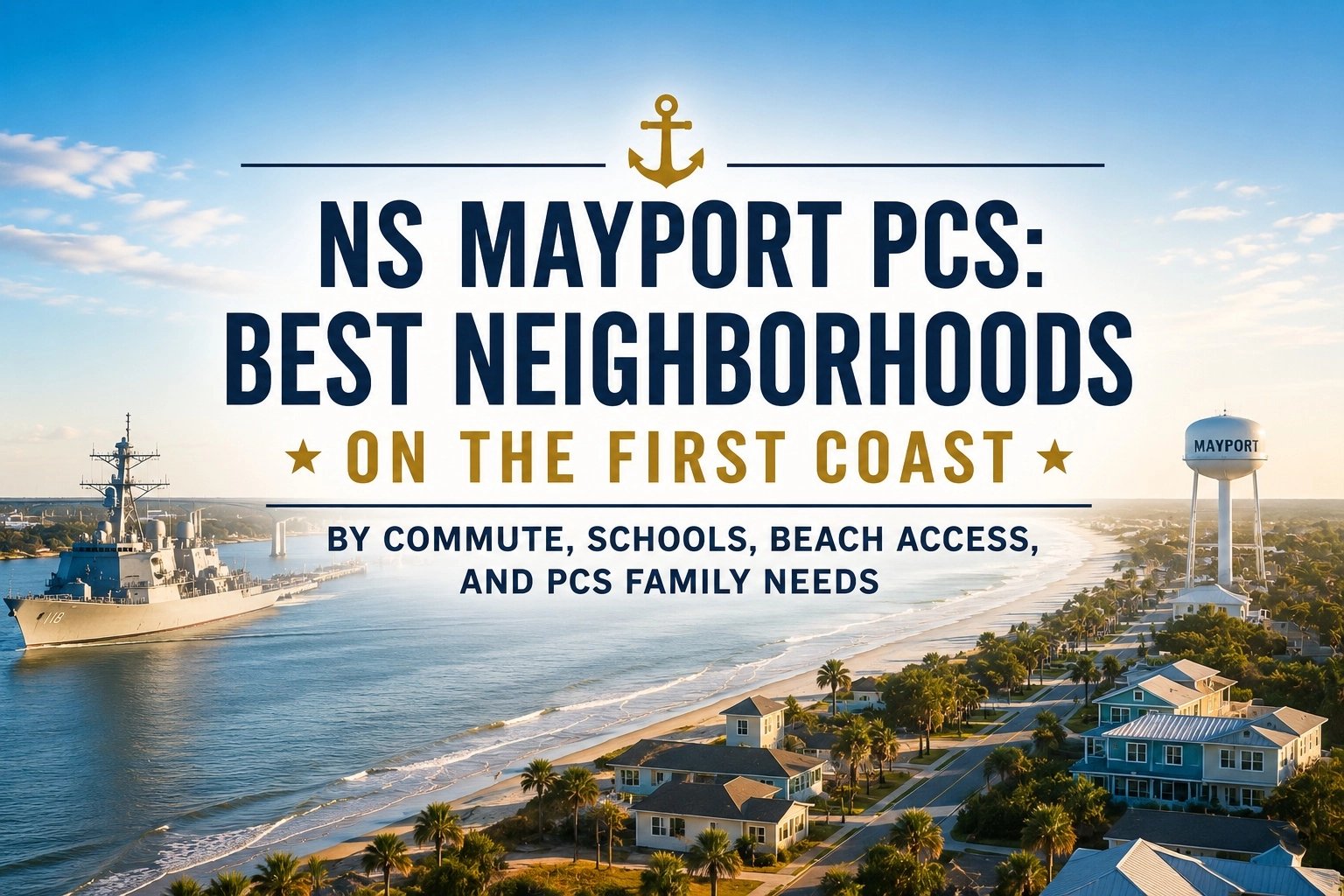 NS Mayport PCS Neighborhoods: Best Areas by Commute, Schools, Budget, and Beach Access