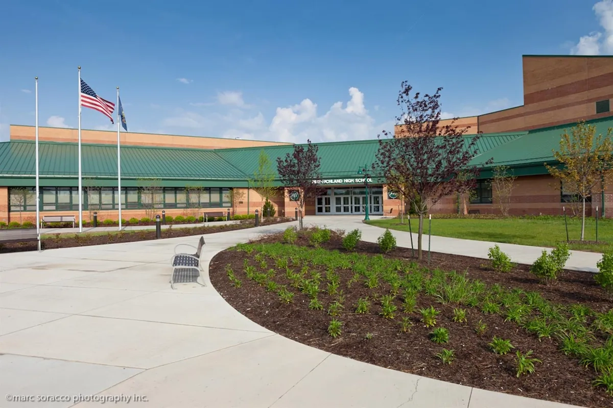 Pine-Richland High School campus building in northern Allegheny County