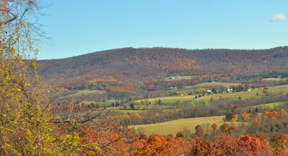 Scenic rolling hills and suburban countryside of Murrysville Westmoreland County