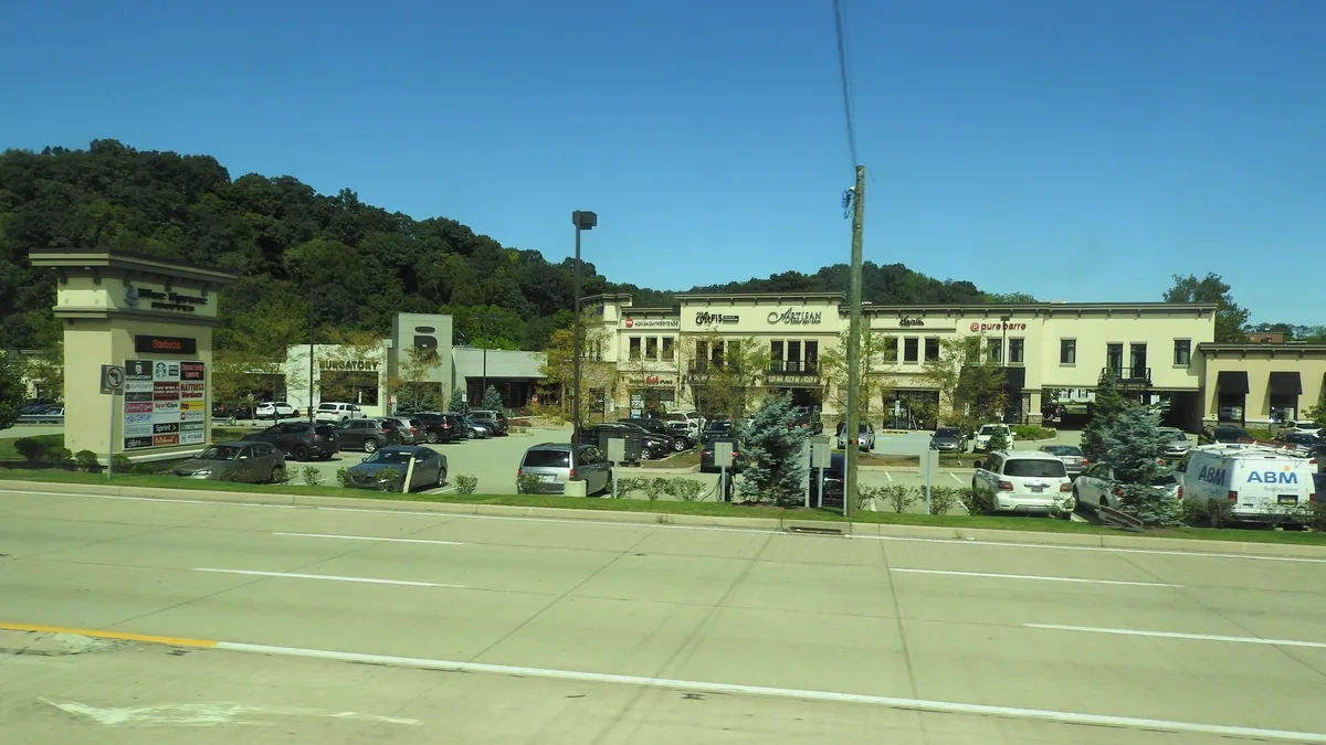 Commercial retail shopping center along Route 22 in Murrysville PA