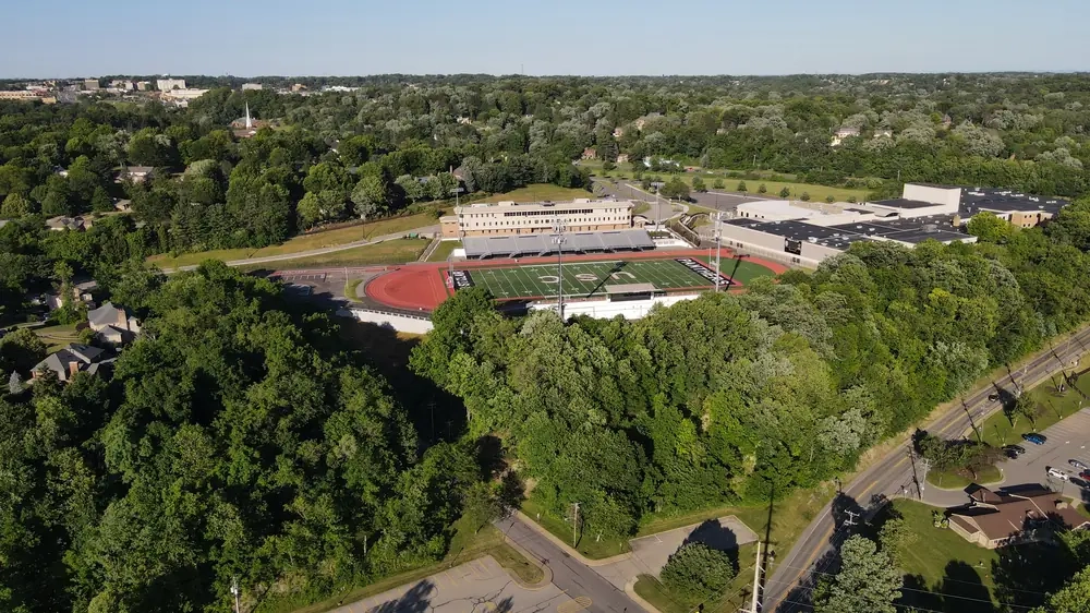 Upper St. Clair High School campus complex on McLaughlin Run Road
