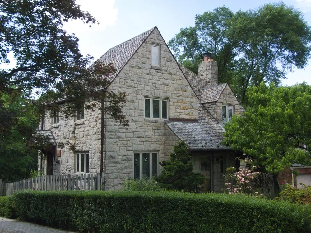 Historic stone and brick home on Markham Drive in Mount Lebanon PA