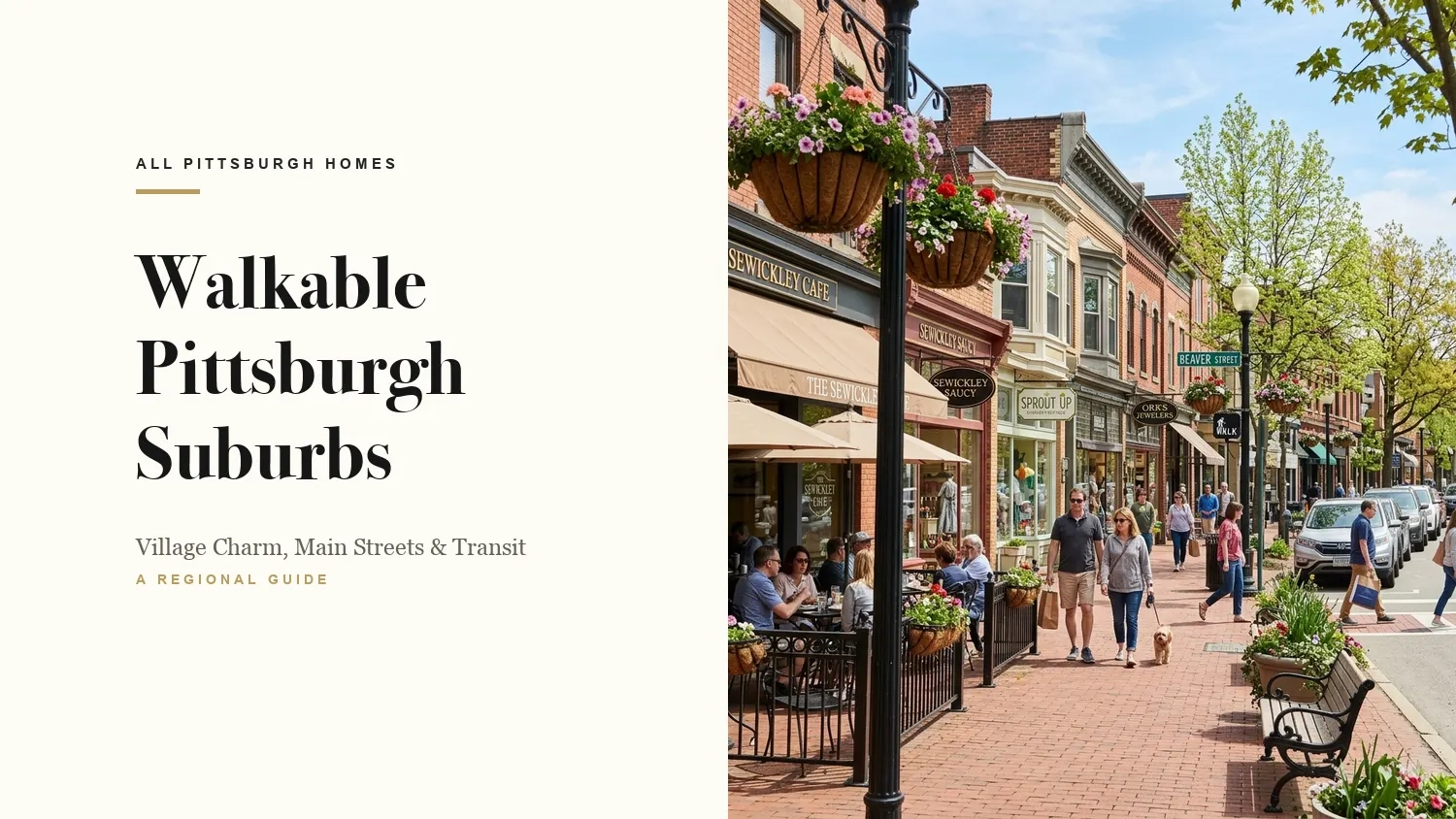 7 Most Walkable Pittsburgh Suburbs: Transit, Main Streets and Homes