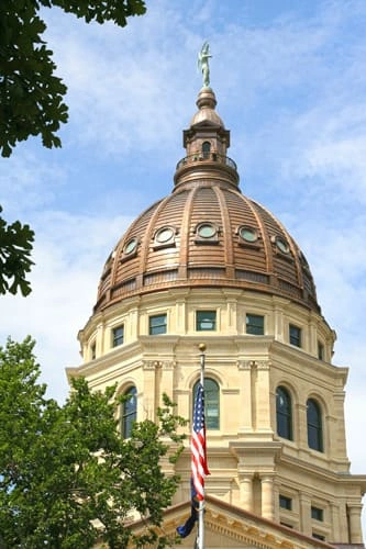 Kansas State Capitol Image of Kansas State Capitol Building outside