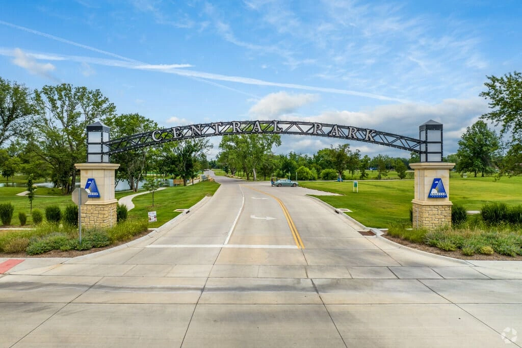 Entrance of Central Park in Andover, Kansas
