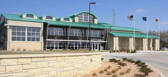 Front Image of City Hall in Andover, KS
