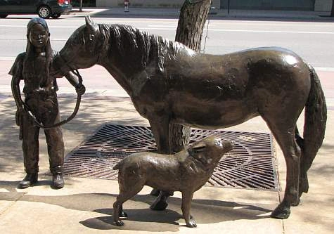 Bronze Statues Downtown