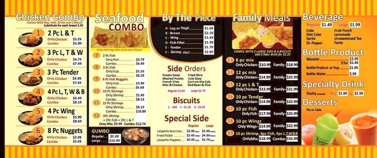 Louisiana Famous Fried Chicken Menu Wichita KS Louisiana Famous Fried Chicken Menu Wichita KS