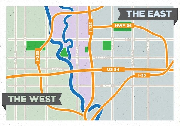 What is East and West Wichita Kansas