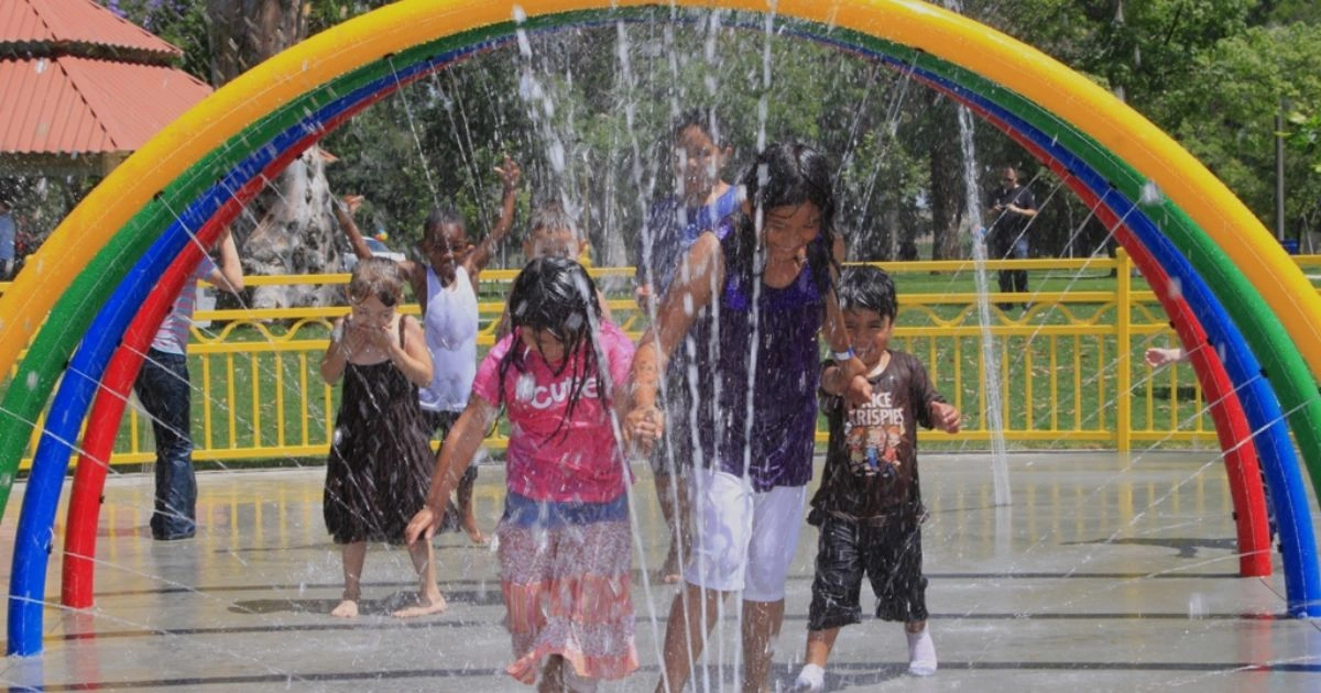 Splash Pad At Central Riverside Park Wichita KS