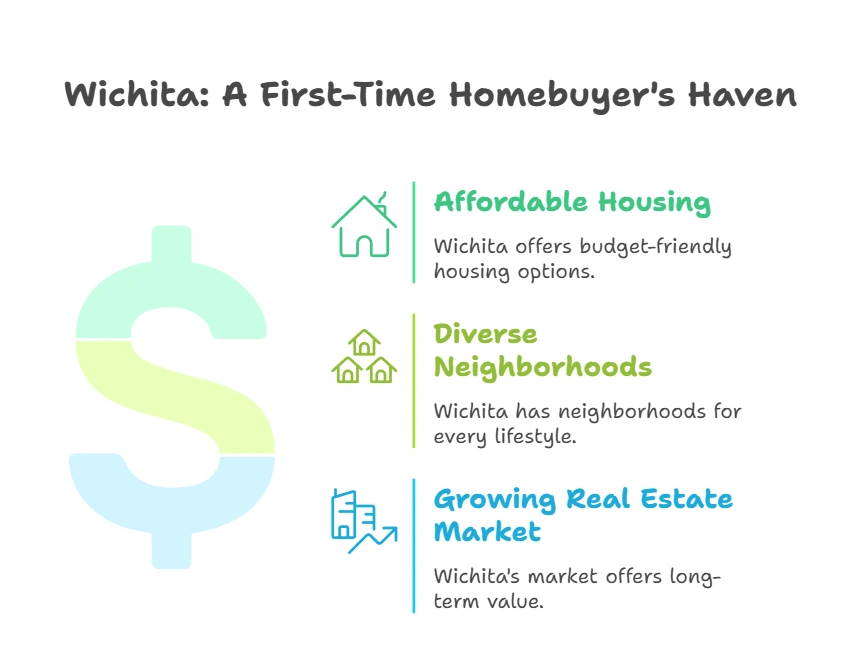 Find out why Wichita is the ideal city for first-time homebuyers, with affordability, job opportunities, and community amenities. Reasons why Wichita is an ideal city for first-time homebuyers, featuring affordability, job opportunities, and community amenities.