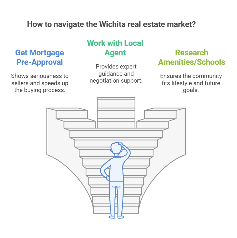 Discover expert tips for navigating the Wichita real estate market, from budgeting and location selection to mortgage pre-approval. Practical tips for first-time buyers navigating the Wichita real estate market, including budgeting, location selection, and mortgage pre-approval.