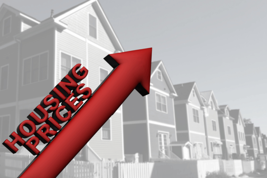 Housing prices rising chart