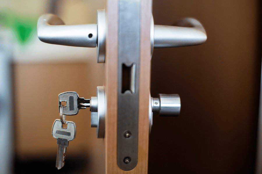 keep all doors at home locked even if you are at home
