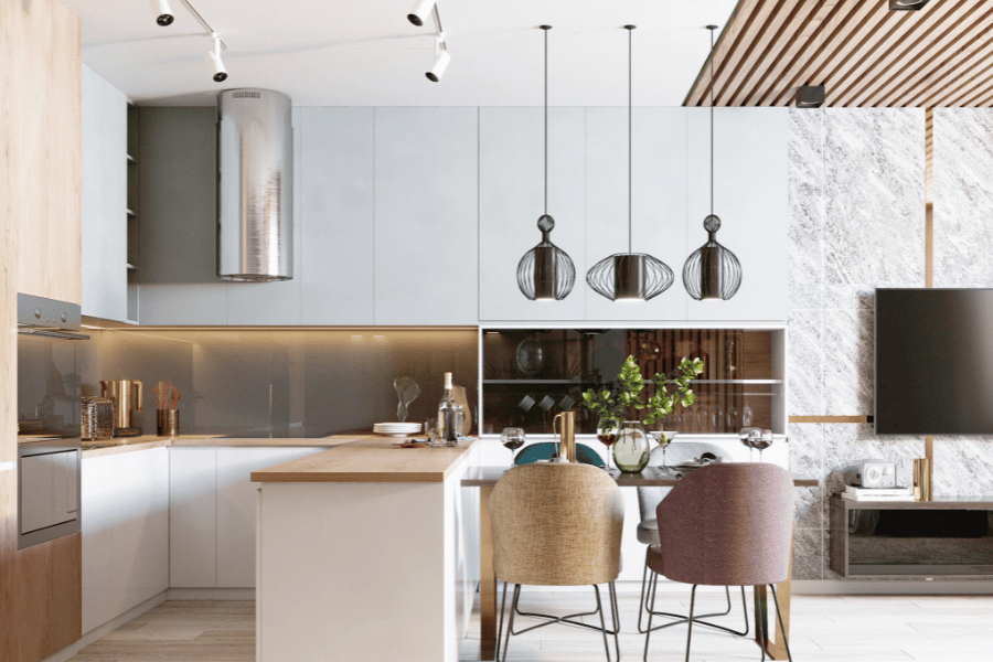Modern kitchen layout