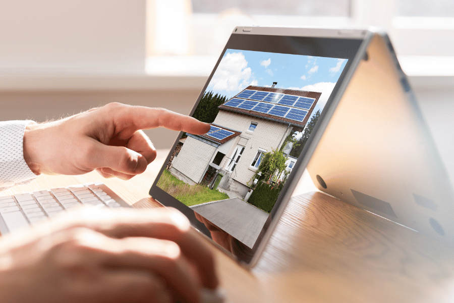 Photos online from the listing agent of the home for sale