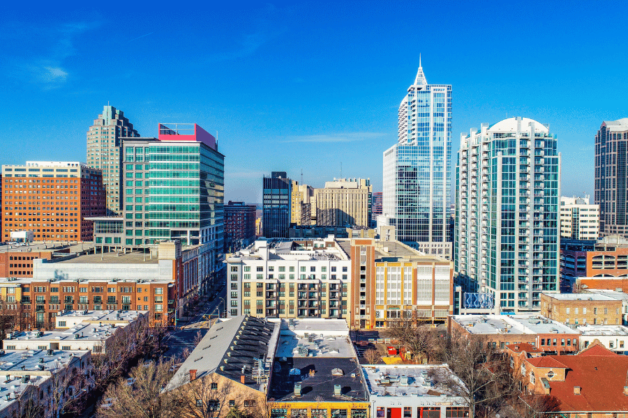Downtown Raleigh Buildings and Businesses
