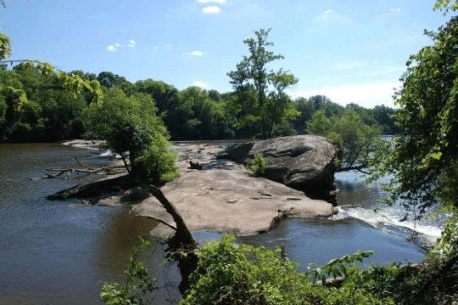 Raven Rock State Park on a sunny day 