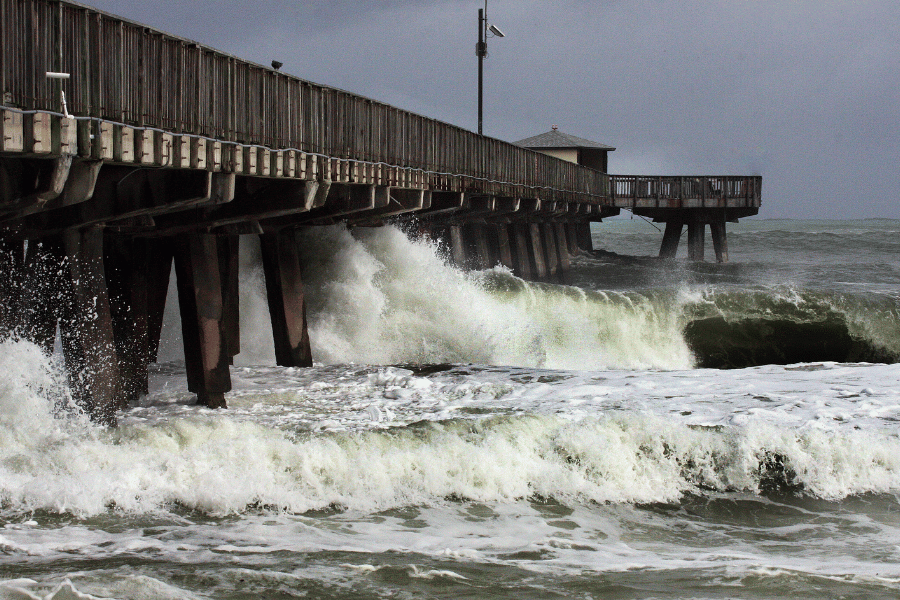 NC Coast water being affected by the hurricane