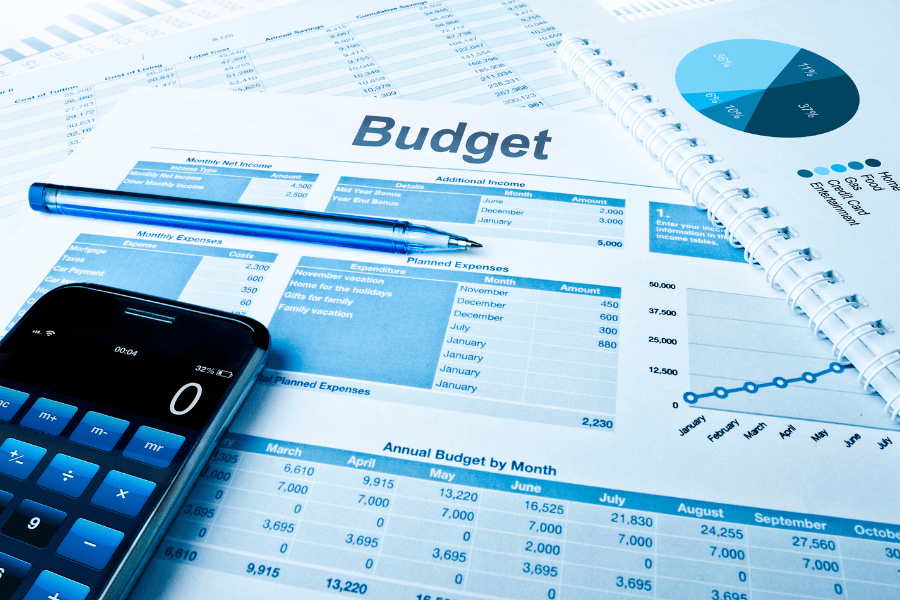 Make a budget and follow it in order to save money