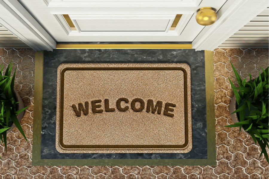 Private guest house entrence