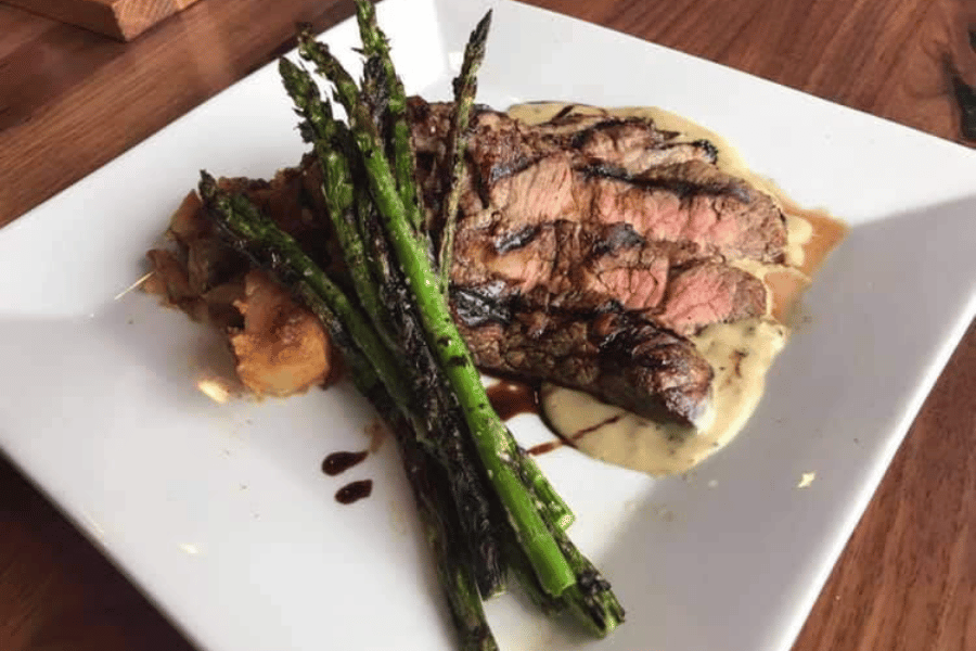 steak from Rudy's pub and grill