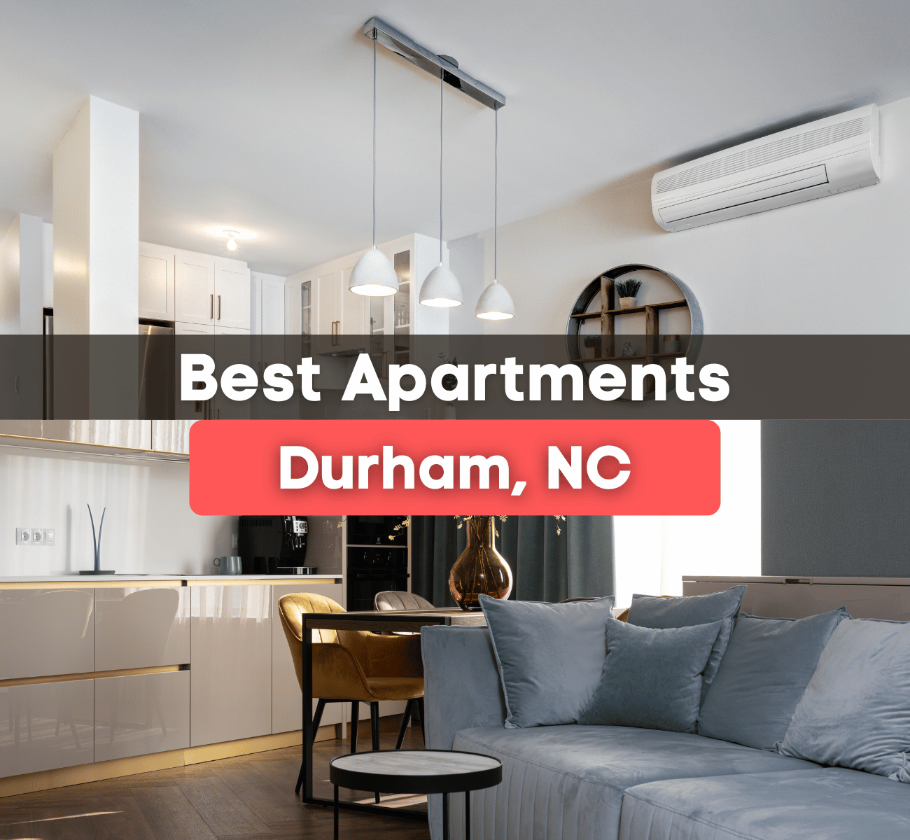 Best Apartments in Durham, NC - living room and kitchen