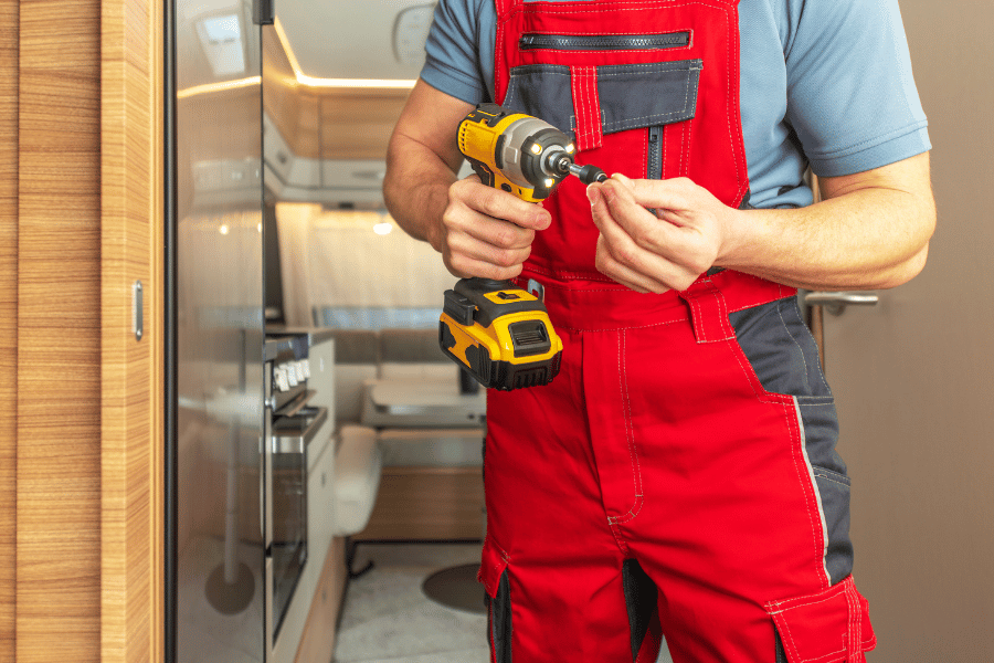 Provider sending professional to service home on warranty