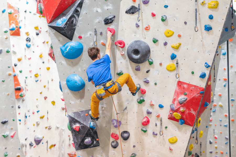 Go rock climbing at Triangle Rock Club in Morrisville, NC