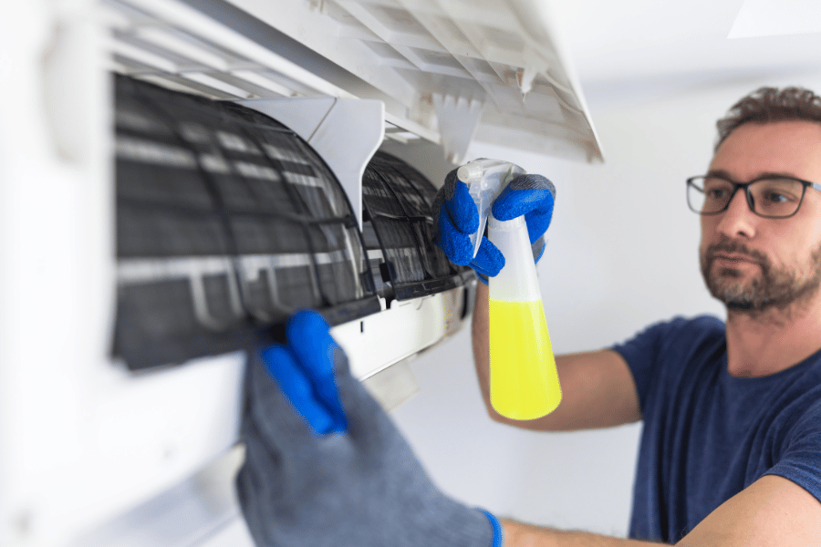 Cleaning out all AC vents or lint