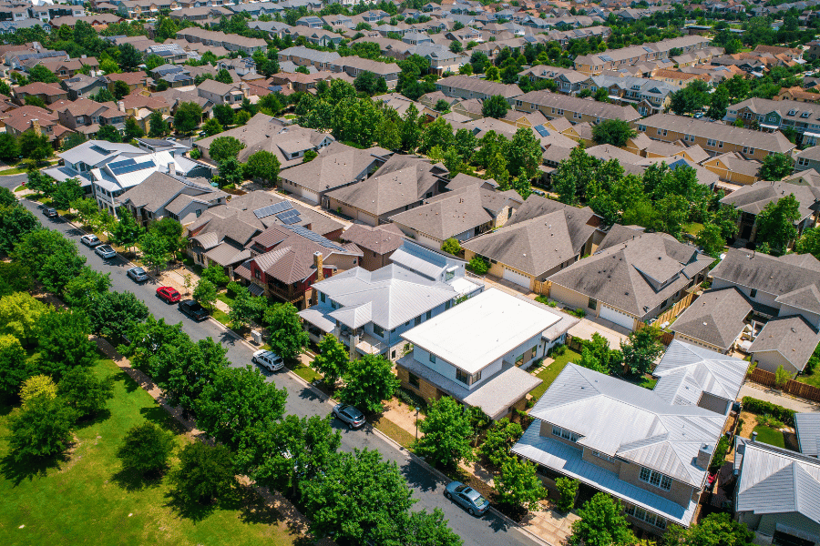 Ariel photo taken by a drone for real estate