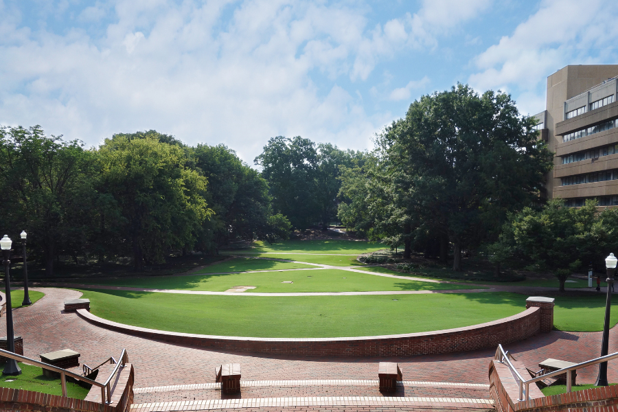 NC State University Campus green space 