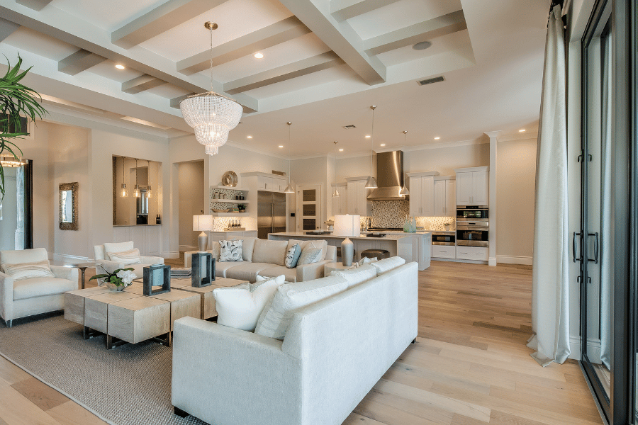 Open layout in a home