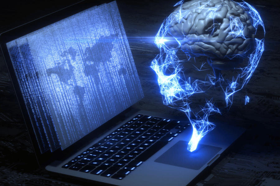 AI being used on computer for real estate