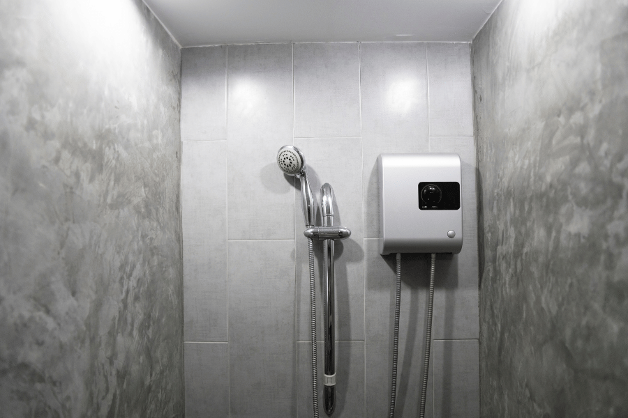 Tankless Water Heater, Electric, Shower, Hot water