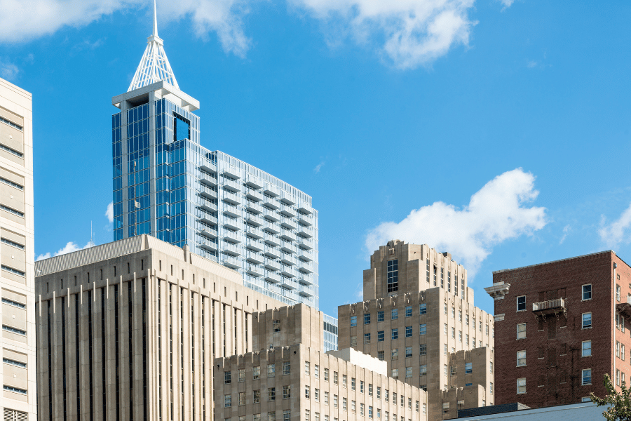 Skyline of Downtown Raleigh NC