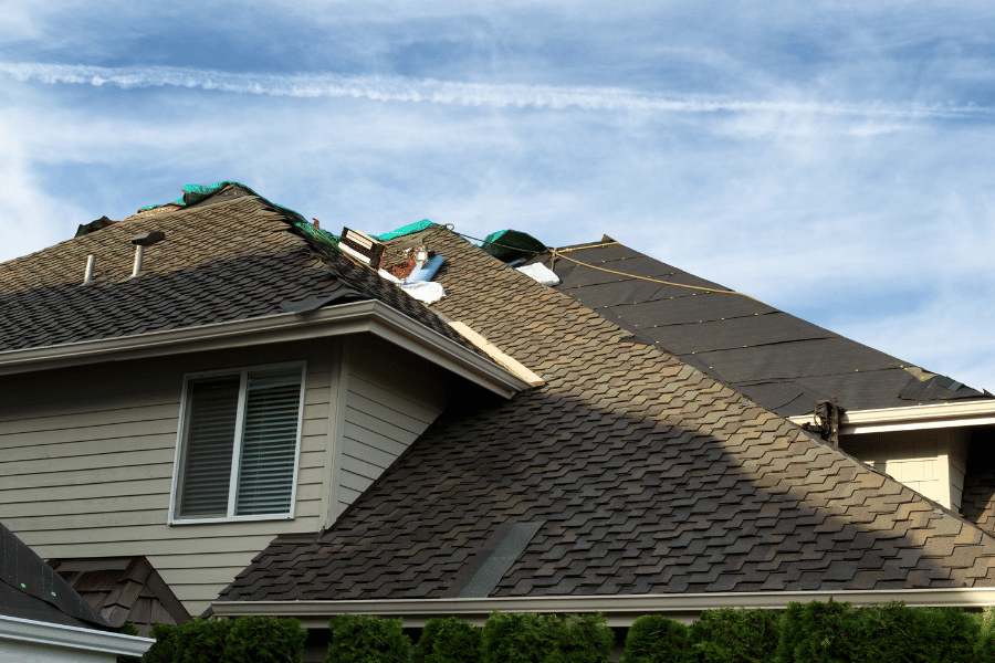 Roof Repair on beautiful home 