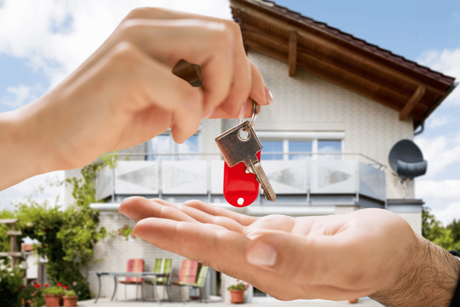 Home buying key exchange