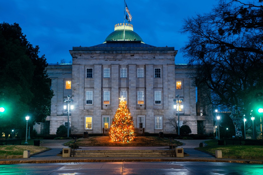 Beautiful historic buildings across Raleigh