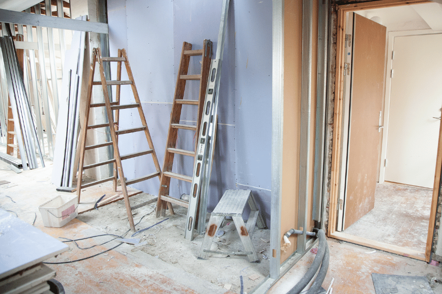 Entire house being renovated and repaired